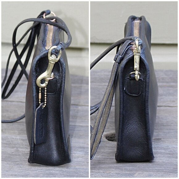 Coach Vintage - 1960s-70s NYC Basic Bag #9455 in Black, Glue in Creed, Pre-Talon - Picture 9 of 15